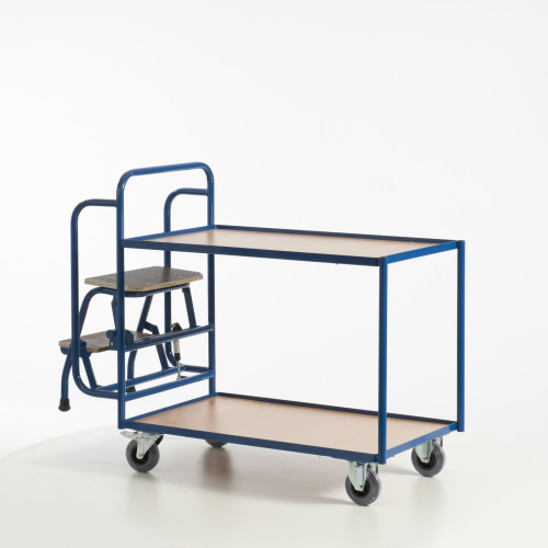 Tischwagen mit 2 Trittstufen (2 Etagen)