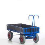 Handpritschenwagen mit Holzbordwänden