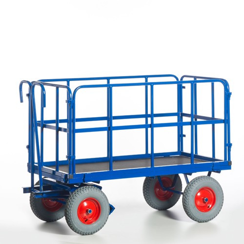 Handpritschenwagen mit Rohrgitterwänden